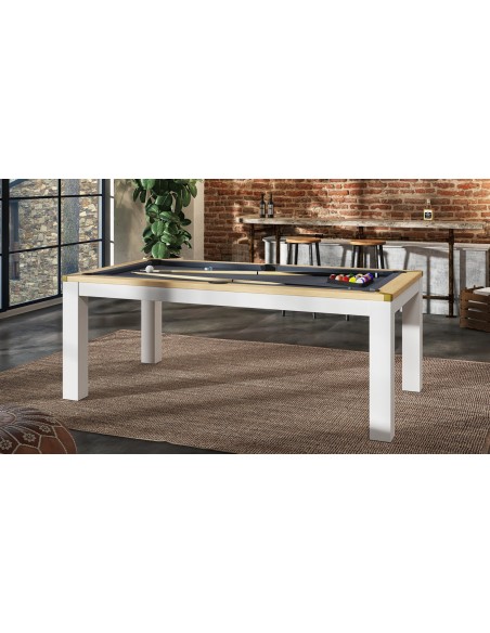 Billard Américain Vegas 6ft Convertible – Table à Manger, Billard Et Ping-pong, Bois Clair