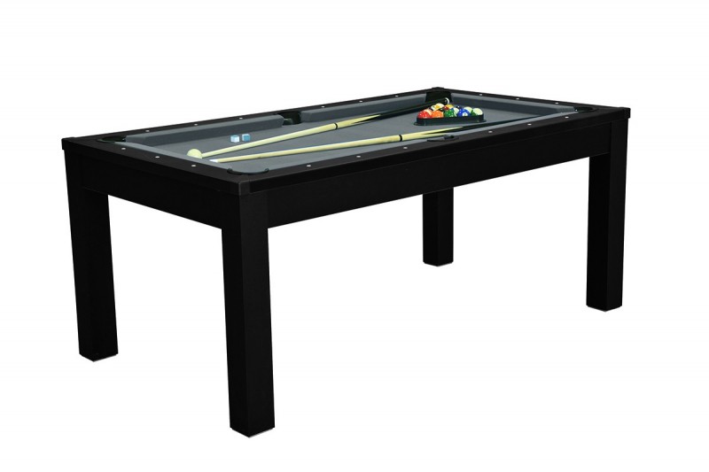 TABLE À MANGER BILLARD NOIR 7FT